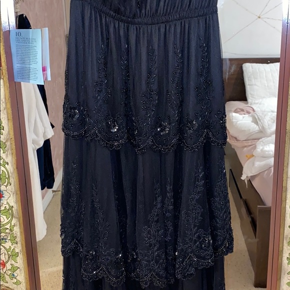 Black Gatsby styled beaded gown - Picture 5 of 6